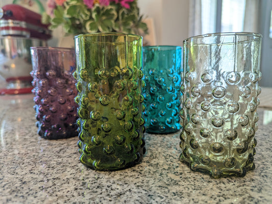 Set of Four Hobnail Glasses
